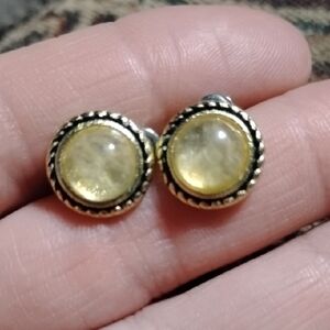 Chic Gold-Tone Stud Earrings